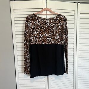 Lilly Pulitzer Brown Long Sleeve Blouse